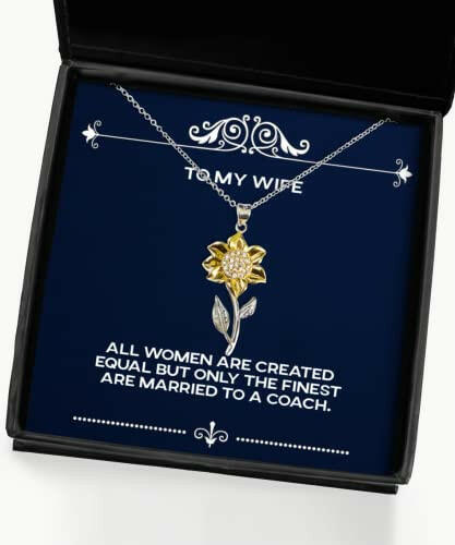 perfect wife all women are created equal but only the finest are married brilliant christmas sunflower pendant necklace from wife