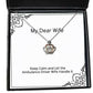 cute wife keep calm and let the ambulance driver wife handle it holiday crown pendant necklace for wife