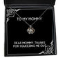 gag mommy gifts dear mommy thanks for squeezing me out nice crown pendant necklace for mother from daughter