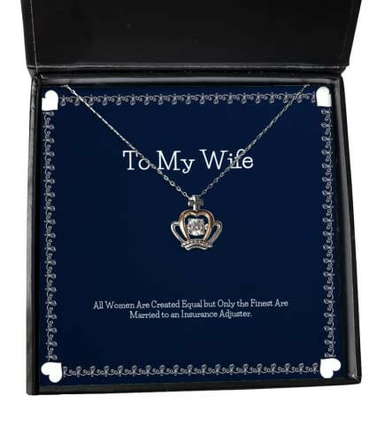 cool wife gifts all women are created equal but only the finest are married cute crown pendant necklace for wife from husband present wifes present wifes gift