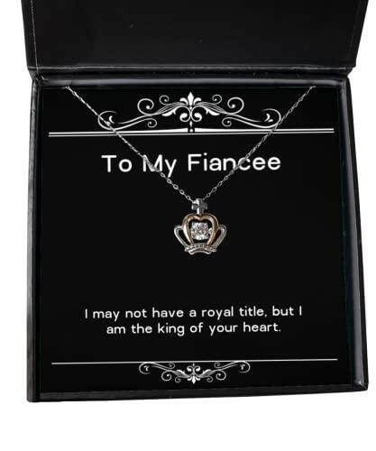 i may not have a royal title but i am the king of your heart crown pendant necklace fiancee present from useful jewelry for fiancee birthday gift ideas fiancee birthday present fiancee