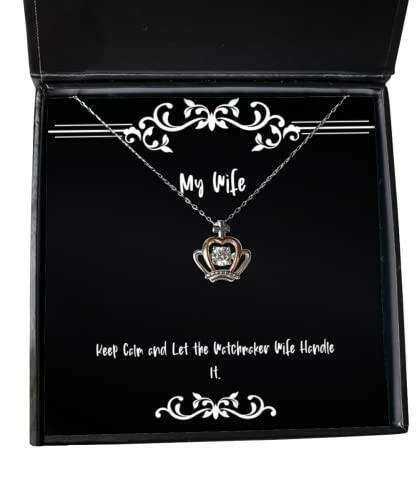 cool wife keep calm and let the watchmaker wife handle it new christmas crown pendant necklace from wife