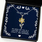 my wish for you is a lifetime of laughter loyalty and sunflower pendant necklace wife present from husband reusable jewelry for wife