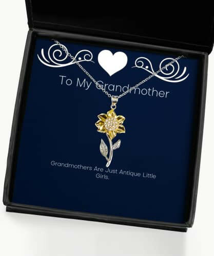 brilliant grandmother gifts grandmothers are just antique little brilliant sunflower pendant necklace for grandmom from granddaughter