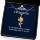 special stepdaughter sunflower pendant necklace out of all the stepdaughters in the world im for daughter