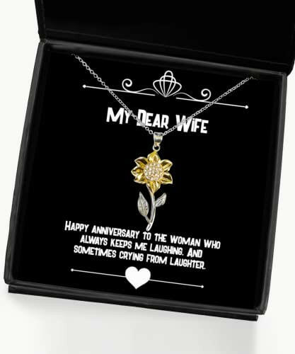 motivational wife gifts happy anniversary to the woman who always keeps me gag birthday sunflower pendant necklace from wife gift ideas for her gift ideas for him gift ideas for mom gift ideas