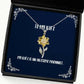 special wife my wife is an awesome machinist wife sunflower pendant necklace from husband