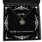 special wife my wife is an awesome server wife crown pendant necklace from husband