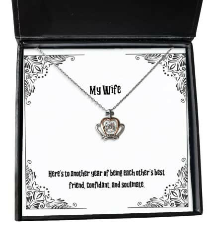 inappropriate wife gifts heres to another year of being each others epic birthday crown pendant necklace gifts for wife wedding gift for wife st for wife gift ideas for wife