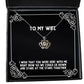 funny wife i wish that you were here with me right now so we could lie down and stare at wife crown pendant necklace from husband