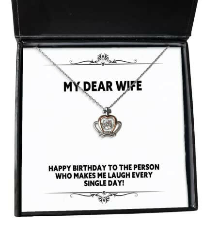 brilliant wife crown pendant necklace happy birthday to the person who makes present for wife motivational gifts from husband