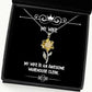 my wife is an awesome warehouse clerk sunflower pendant necklace wife present from husband special jewelry for unique wife gifts best wife gifts thoughtful wife gifts funny wife gifts