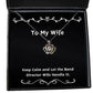 reusable wife keep calm and let the band director wife handle it holiday crown pendant necklace for wife