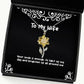 special wife sunflower pendant necklace your smile is enough to light up my day and brighten up all joke gifts for wife