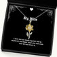 i wish that our future together will be wonderful and bright wife sunflower pendant necklace epic wife gifts jewelry for wife wife jewelry gift ideas unique wife jewelry gifts best wife jewelry