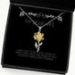 wife for wife i wish that i could hold you in my arms every night and special wife sunflower pendant necklace jewelry from husband