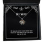 wife for wife my darling wife please know how much joy you bring to my sarcasm wife crown pendant necklace jewelry from husband