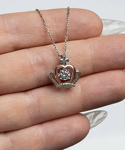 my love for you grows stronger each day with each moment i spend crown pendant necklace wife present from husband unique jewelry for wife