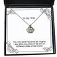 cool wife crown pendant necklace you will never be alone as long as i am with you even if we gag for wife valentines day