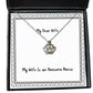 funny wife my wife is an awesome nurse holiday crown pendant necklace for wife