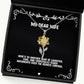 sarcastic wife sunflower pendant necklace heres to another year of laughter love and gag gifts for wife wedding gifts birthday gifts valentines day gifts