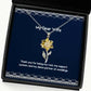inspire wife gifts thank you for being my rock my support system and my dance wife sunflower pendant necklace from husband jewelry for wife wife jewelry gift ideas best jewelry gifts for wife