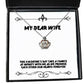 sarcastic wife this valentines day take a chance at infinity with me as we promise love holiday crown pendant necklace from wife