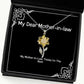 my mother in law thinks im the best sunflower pendant necklace mother in law beautiful gifts for mother in law