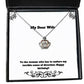 to the woman who has to endure my terrible sense of crown pendant necklace wife present from husband epic jewelry for wife happy birthday