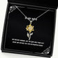 my beloved husband may the lord bless your days ahead and sunflower pendant necklace wife present from husband unique jewelry for wife