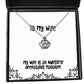 my wife is an awesome operations manager crown pendant necklace wife jewelry epic for wife