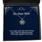 inspire wife you make each day worth living and i hope we spend another 1 000 cool crown pendant necklace for wife from husband