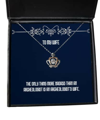 best wife crown pendant necklace the only thing more badass than an for wife present from husband jewelry for wife