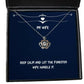 inspire wife crown pendant necklace keep calm and let the forester wife handle it present for wife sarcastic from husband