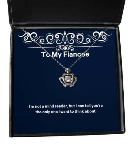 cute fiancee crown pendant necklace im not a mind reader but i can tell youre the only present for best gifts from gift ideas for him gift ideas for her gift ideas for kids gift ideas