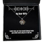 inspire wife i wish that our love would always make you smile every day as special christmas crown pendant necklace for wife