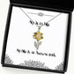 wife for my wife is an awesome guide funny wife sunflower pendant necklace jewelry from husband
