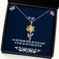 sarcasm wife sunflower pendant necklace i will hold your hand forever and you will always present for wife special from husband