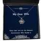 keep calm and let the network administrator wife handle it crown pendant necklace wife jewelry special for wife