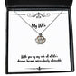 gag wife crown pendant necklace with you by my side all of lifes dreams become miraculously present for wife new from husband