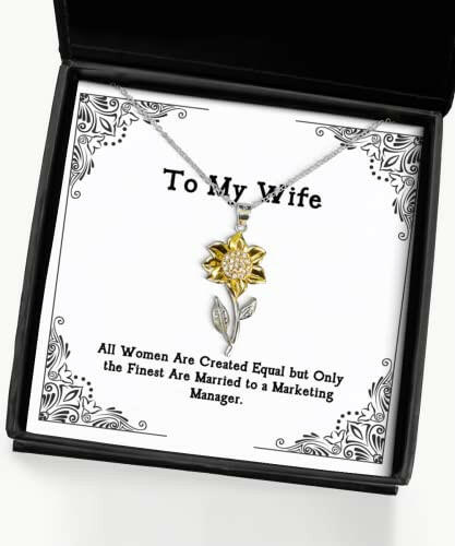 inspirational wife sunflower pendant necklace all women are created equal but only the present for wife sarcasm from husband