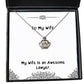 funny wife my wife is an awesome lawyer wife crown pendant necklace from husband