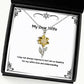 i may not always express it but i am so thankful sunflower pendant necklace wife present from husband funny jewelry for wife birthday present sunflower necklace gift for her stainless steel