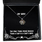 funny wife crown pendant necklace the only thing more badass than a chef is a chef for wife present from husband jewelry for wife
