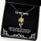 useful wife gifts i know that our life together will be a fairy tale one and that i already wife sunflower pendant necklace from husband