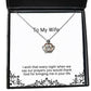 funny wife i wish that every night when we say our prayers you would thank god perfect crown pendant necklace for wife from husband