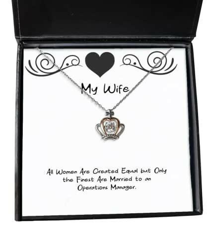 epic wife crown pendant necklace all women are created equal but only the finest are married to an perfect for wife holiday