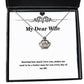 sarcasm wife crown pendant necklace knowing how much i love you makes me want to be a better man for funny for wife holiday