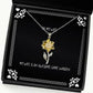 motivational wife my wife is an awesome game warden funny christmas sunflower pendant necklace from