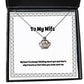 sarcasm wife my heart is always thinking about you and thats why it beats so brilliant crown pendant necklace for wife from husband